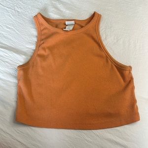 H&M ribbed orange tank top